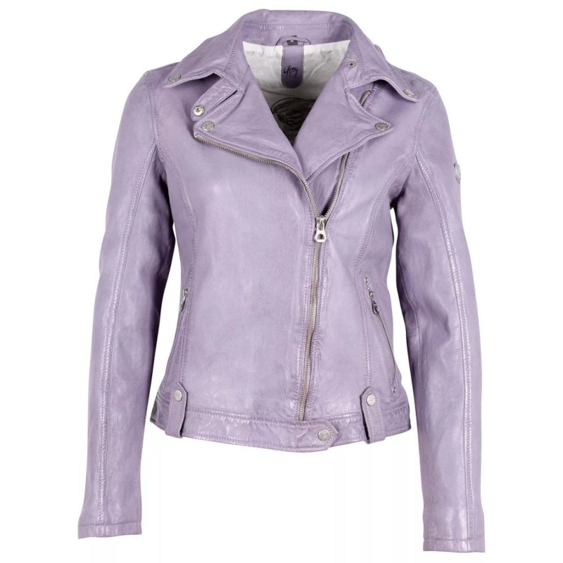 Geaca de Piele Dama Gipsy Mov Lavanda GWFaye – IMBRACAMINTE