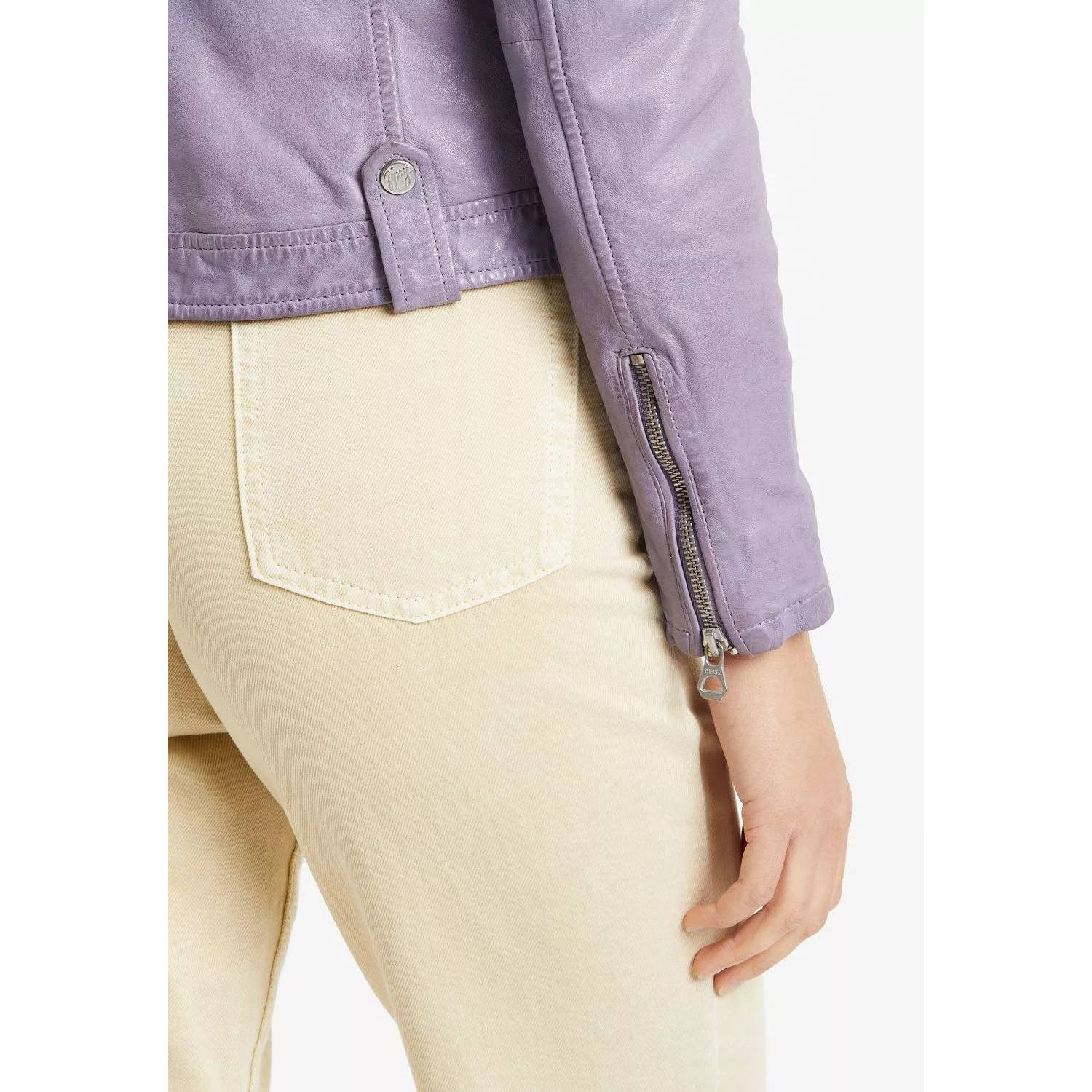 Geaca de Piele Dama Gipsy Mov Lavanda GWFaye – IMBRACAMINTE