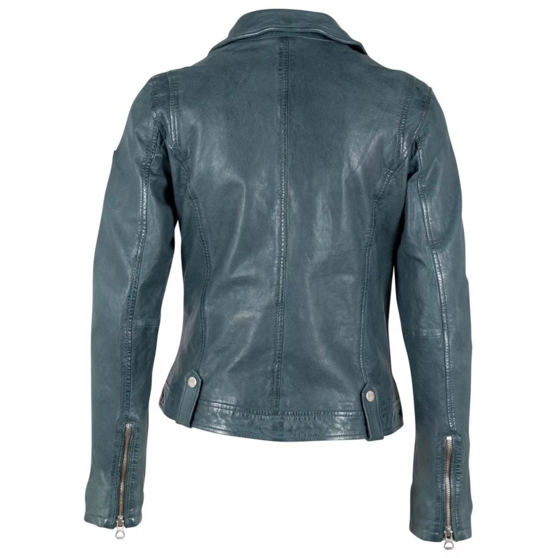 Geaca de Piele Dama Gipsy Verde GWFaye – Black Friday