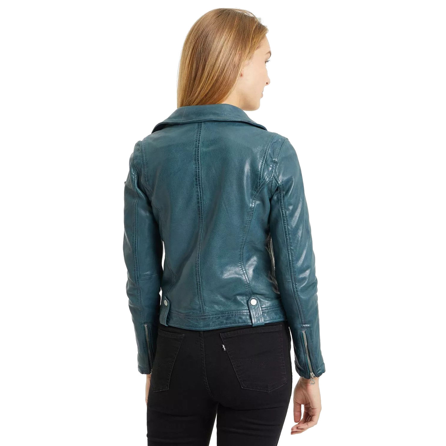 Geaca de Piele Dama Gipsy Verde GWFaye – IMBRACAMINTE