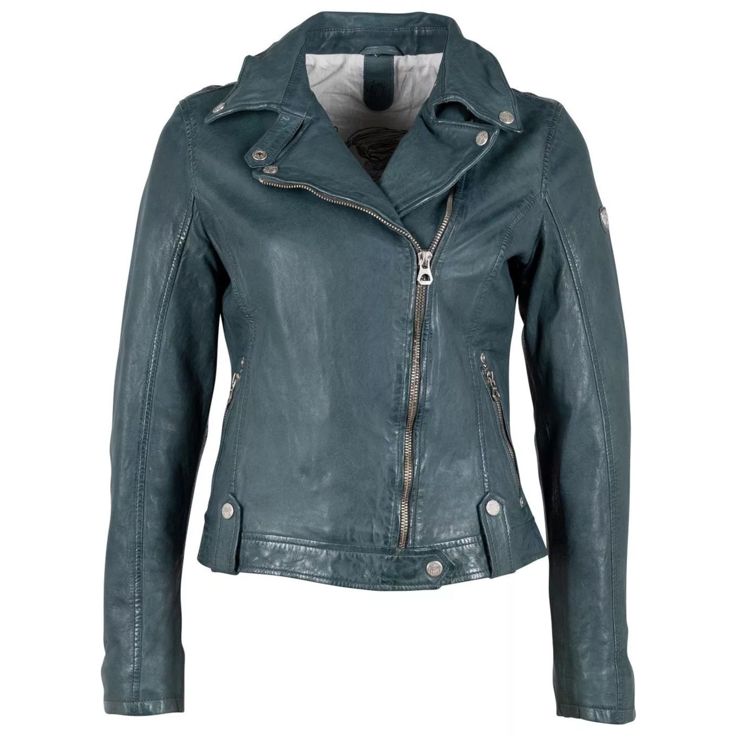 Geaca de Piele Dama Gipsy Verde GWFaye – IMBRACAMINTE