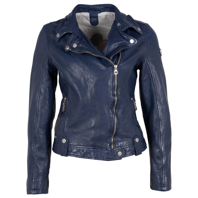 Geaca de Piele Dama Gipsy Bleumarin GWFaye – Black Friday