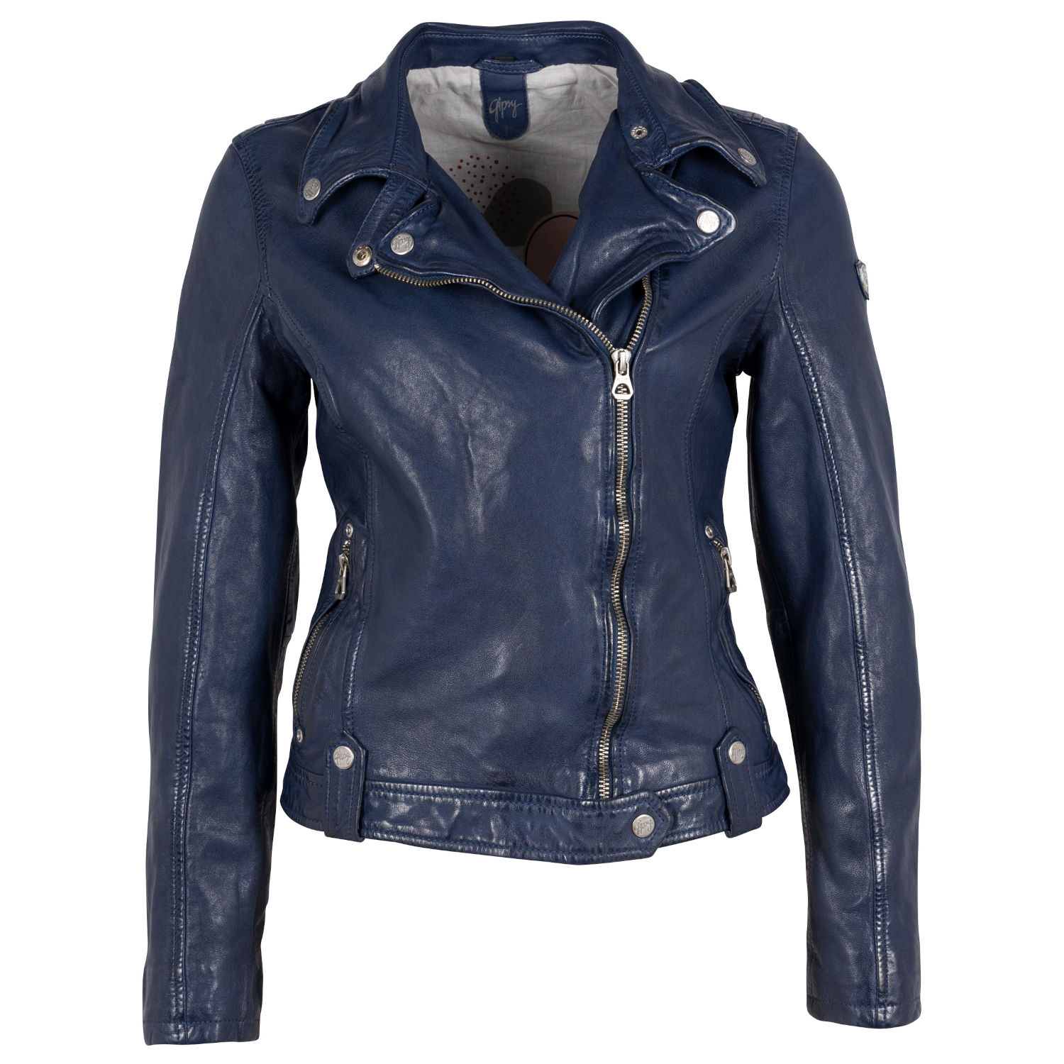 Geaca de Piele Dama Gipsy Bleumarin GWFaye – Black Friday