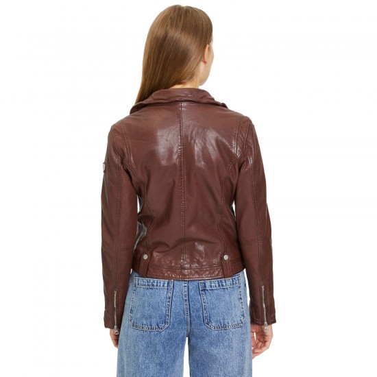 Geaca de Piele Dama Gipsy Castanie GWFaye Geaca de Piele Dama Gipsy Castanie GWFaye