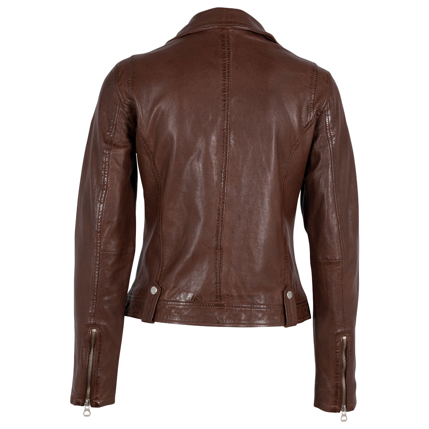 Geaca de Piele Dama Gipsy Castanie GWFaye – IMBRACAMINTE