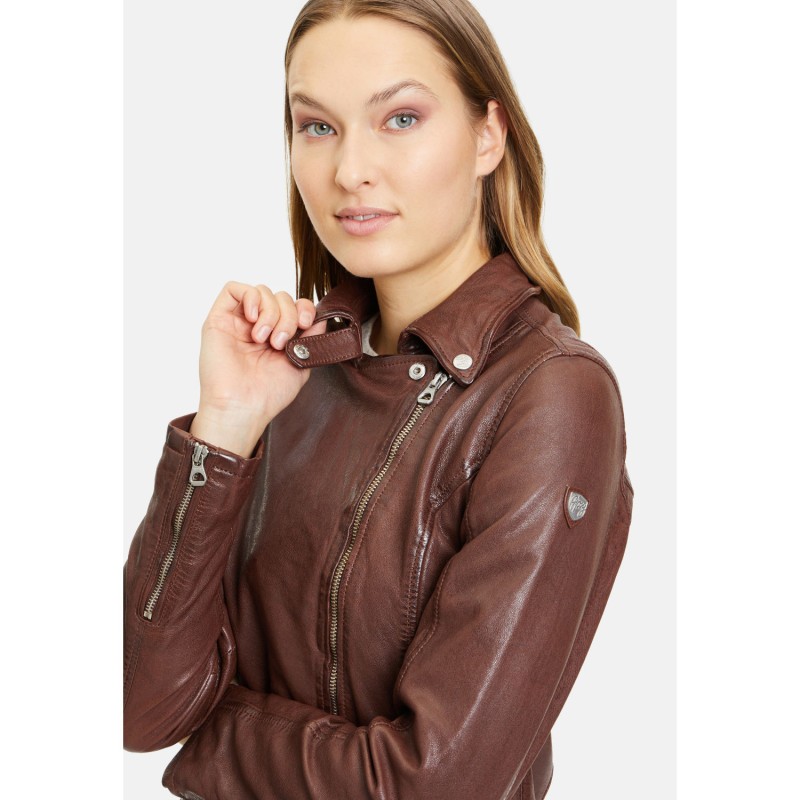 Geaca de Piele Dama Gipsy Castanie GWFaye – Black Friday Geaca de Piele Dama Gipsy Castanie GWFaye – Black Friday