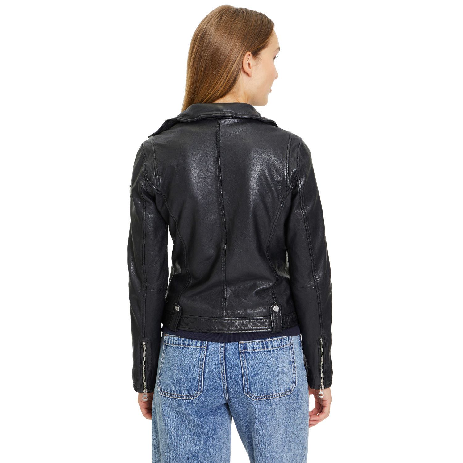 Geaca de Piele Dama Gipsy Neagra GWFaye – IMBRACAMINTE