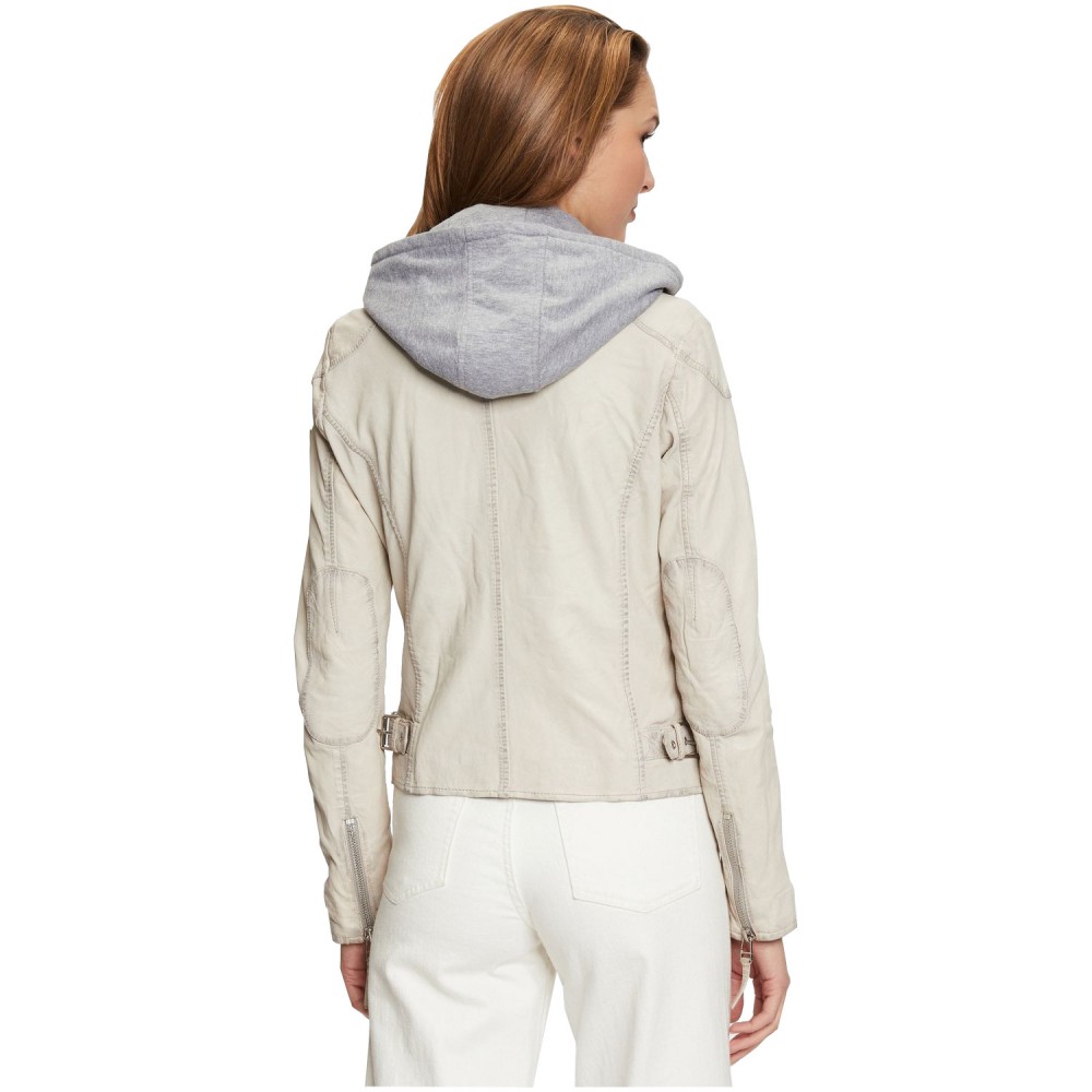 Geaca de Piele Dama Gipsy Alb Murdar GWFinja Geaca de Piele Dama Gipsy Alb Murdar GWFinja - readytowear.ro