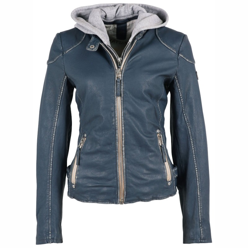 Geaca de Piele Dama Gipsy Albastru Denim GWFinja – Black Friday Geaca de Piele Dama Gipsy Albastru Denim GWFinja – Black Friday