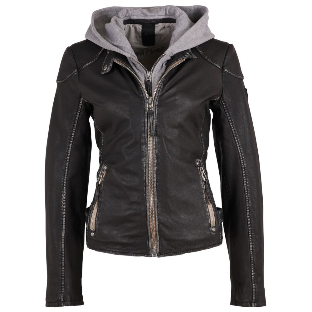 Geaca de Piele Dama Gipsy Negru Grafit GWFinja Geaca de Piele Dama Gipsy Negru Grafit GWFinja - readytowear.ro