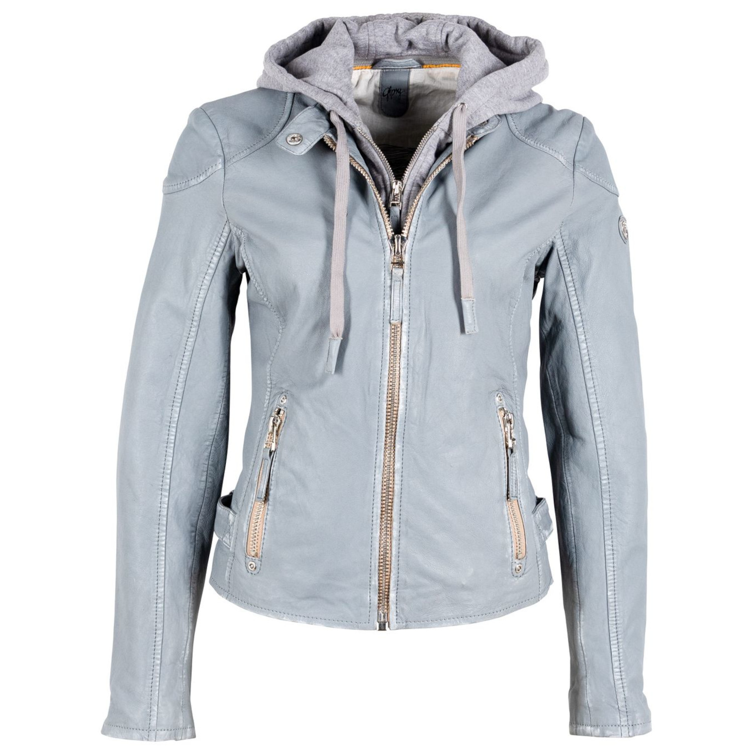 Geaca de Piele Dama Gipsy Albastru Prafuit GWFinja – IMBRACAMINTE