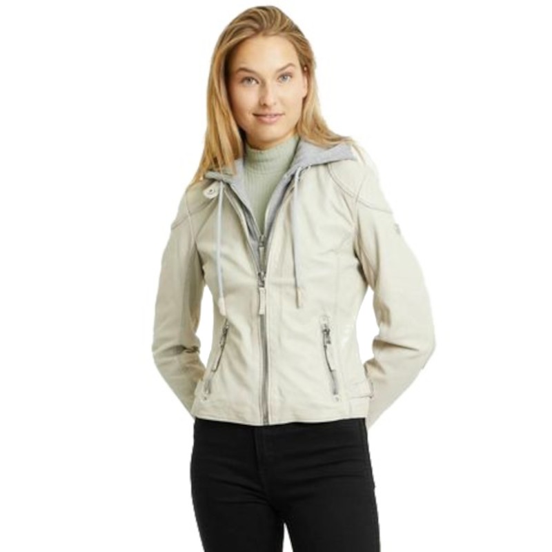 Geaca de Piele Dama Gipsy Bej Deschis GWFinja – IMBRACAMINTE