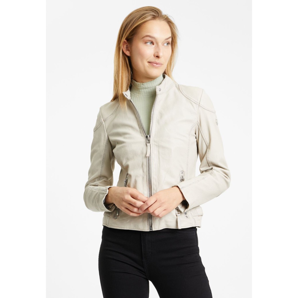 Geaca de Piele Dama Gipsy Bej Deschis GWFinja – IMBRACAMINTE Geaca de Piele Dama Gipsy Bej Deschis GWFinja – IMBRACAMINTE