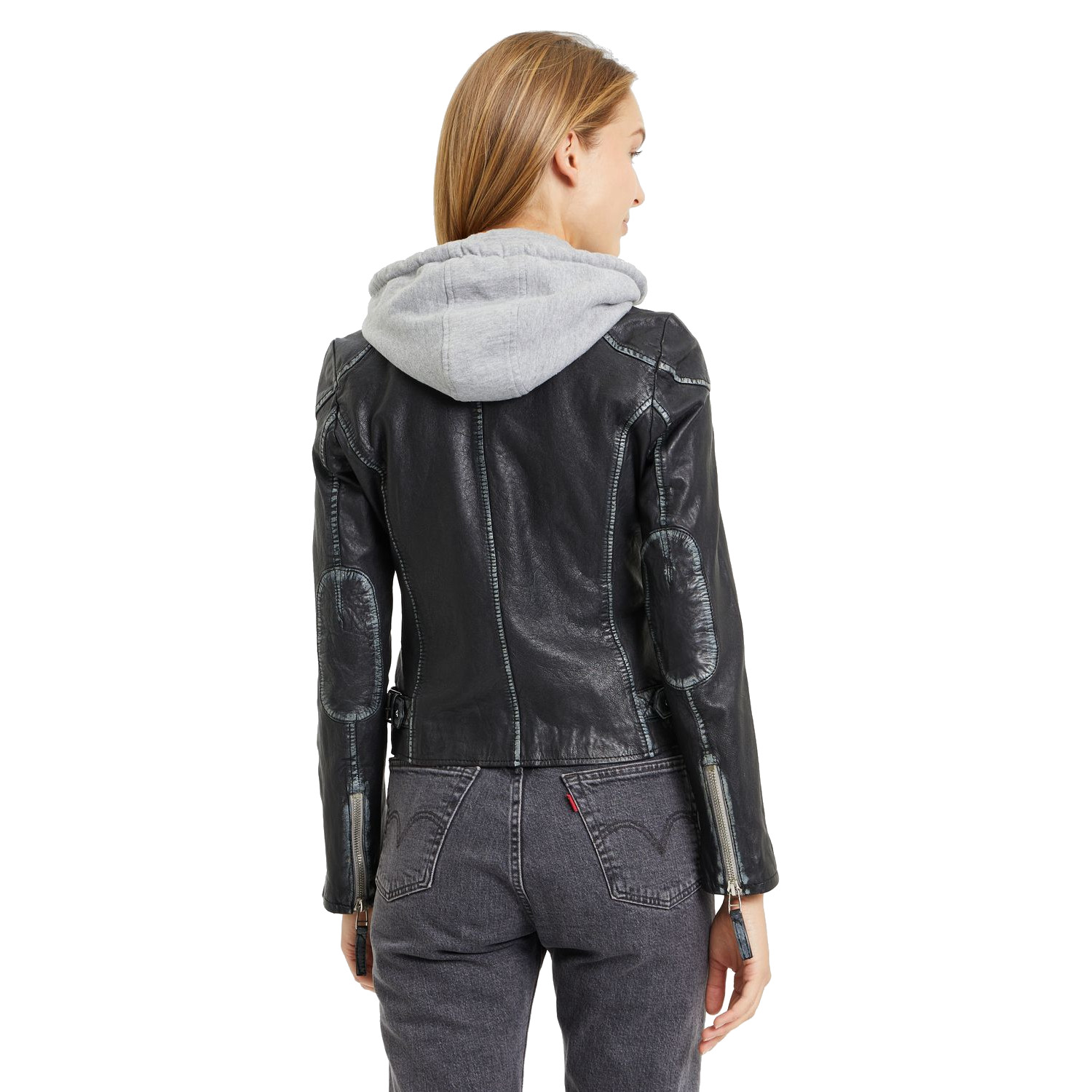 Geaca de Piele Dama Gipsy Neagra GWFinja – IMBRACAMINTE