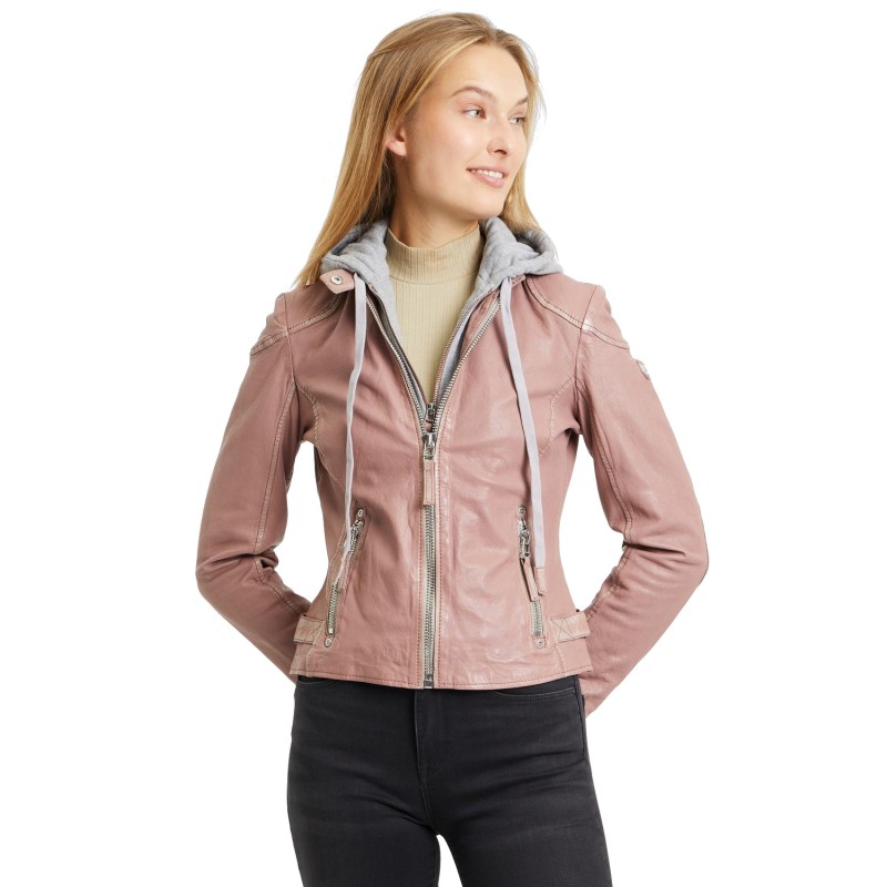 Geaca de Piele Dama Gipsy Roz Prafuit GWFinja – IMBRACAMINTE Geaca de Piele Dama Gipsy Roz Prafuit GWFinja – IMBRACAMINTE