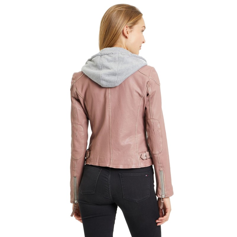 Geaca de Piele Dama Gipsy Roz Prafuit GWFinja – IMBRACAMINTE Geaca de Piele Dama Gipsy Roz Prafuit GWFinja – IMBRACAMINTE