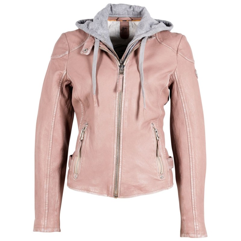 Geaca de Piele Dama Gipsy Roz Prafuit GWFinja – IMBRACAMINTE Geaca de Piele Dama Gipsy Roz Prafuit GWFinja – IMBRACAMINTE