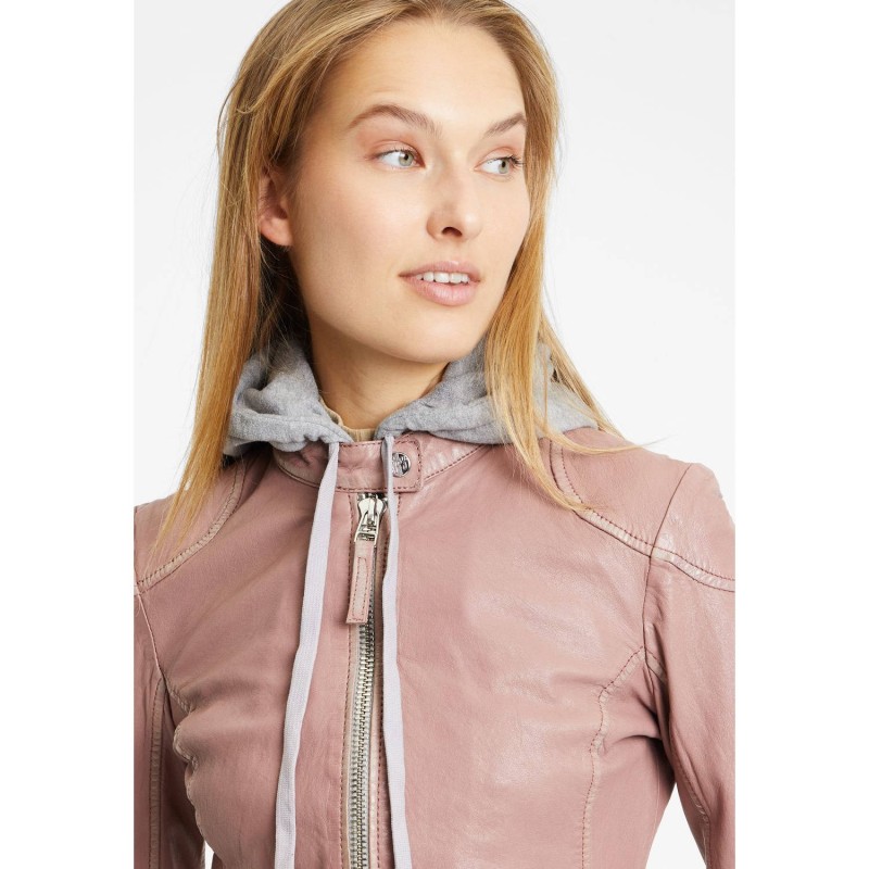 Geaca de Piele Dama Gipsy Roz Prafuit GWFinja – IMBRACAMINTE Geaca de Piele Dama Gipsy Roz Prafuit GWFinja – IMBRACAMINTE