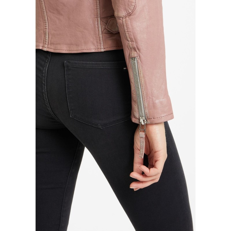 Geaca de Piele Dama Gipsy Roz Prafuit GWFinja – IMBRACAMINTE Geaca de Piele Dama Gipsy Roz Prafuit GWFinja – IMBRACAMINTE