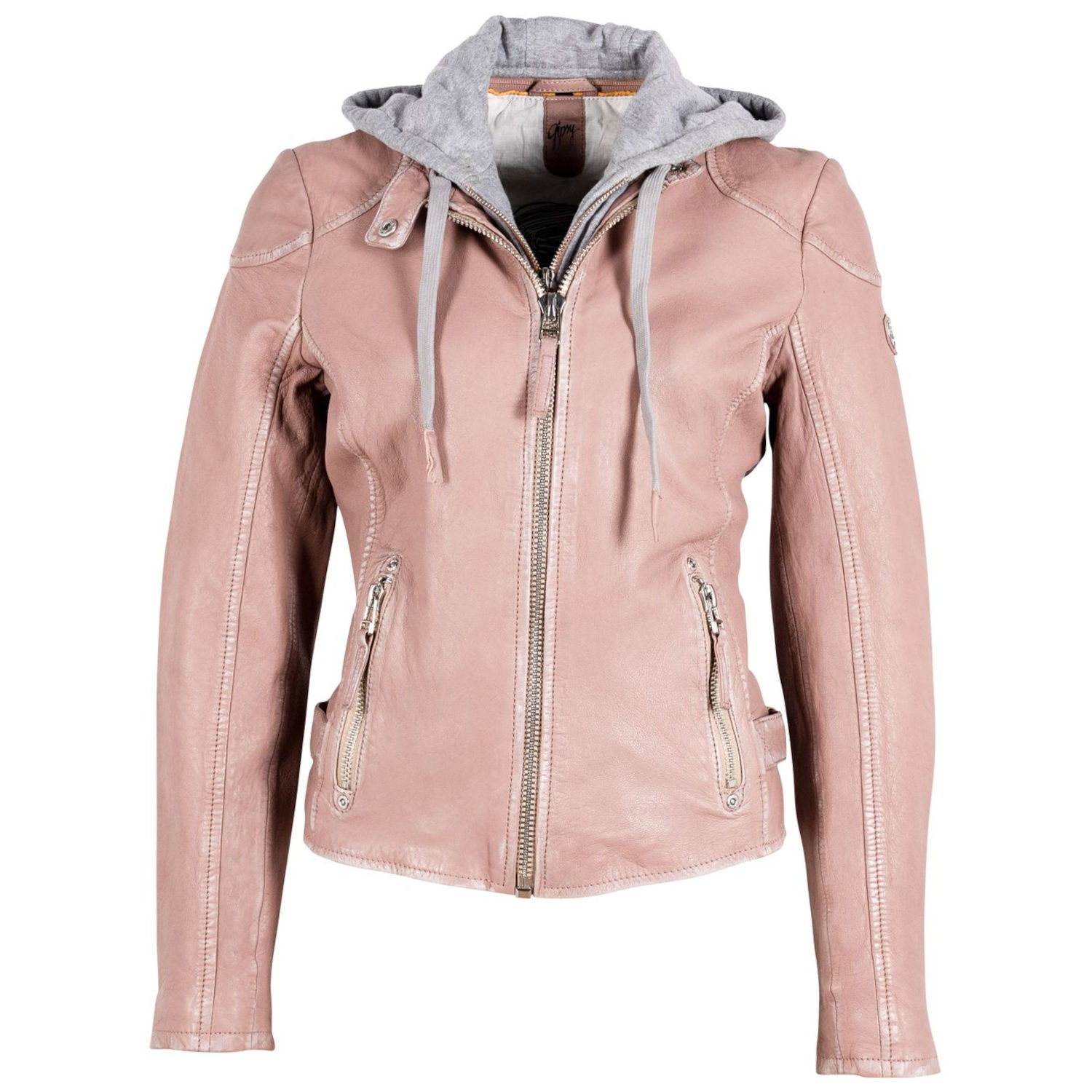 Geaca de Piele Dama Gipsy Roz Prafuit GWFinja – IMBRACAMINTE Geaca de Piele Dama Gipsy Roz Prafuit GWFinja – IMBRACAMINTE