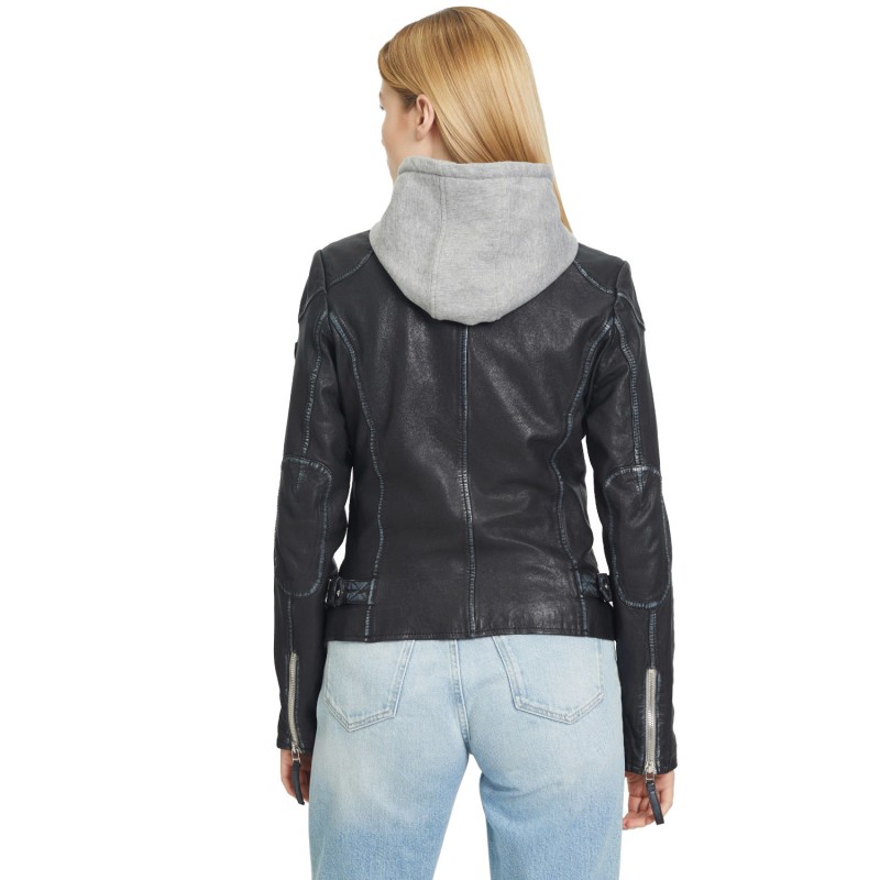 Geaca de Piele Dama Gipsy Neagra GWFinja – IMBRACAMINTE