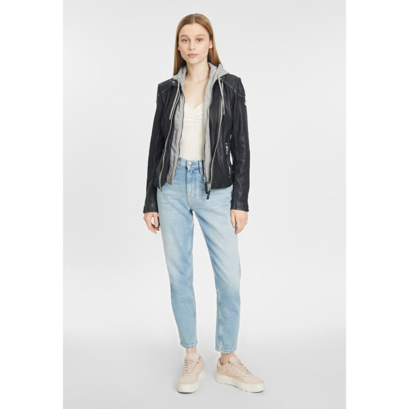 Geaca de Piele Dama Gipsy Neagra GWFinja – IMBRACAMINTE