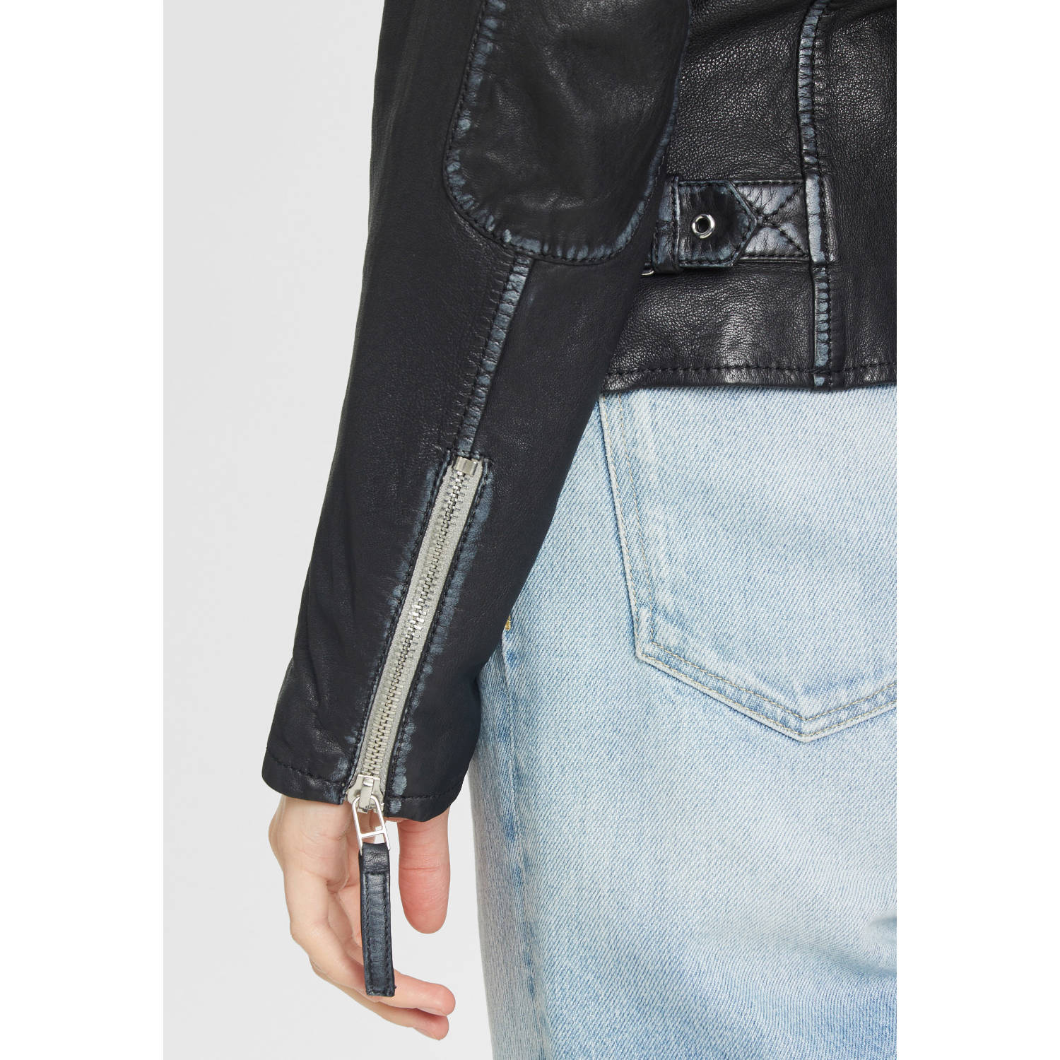 Geaca de Piele Dama Gipsy Neagra GWFinja – IMBRACAMINTE