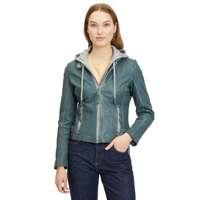 Geaca de Piele Dama Gipsy Verde GWFinja – IMBRACAMINTE