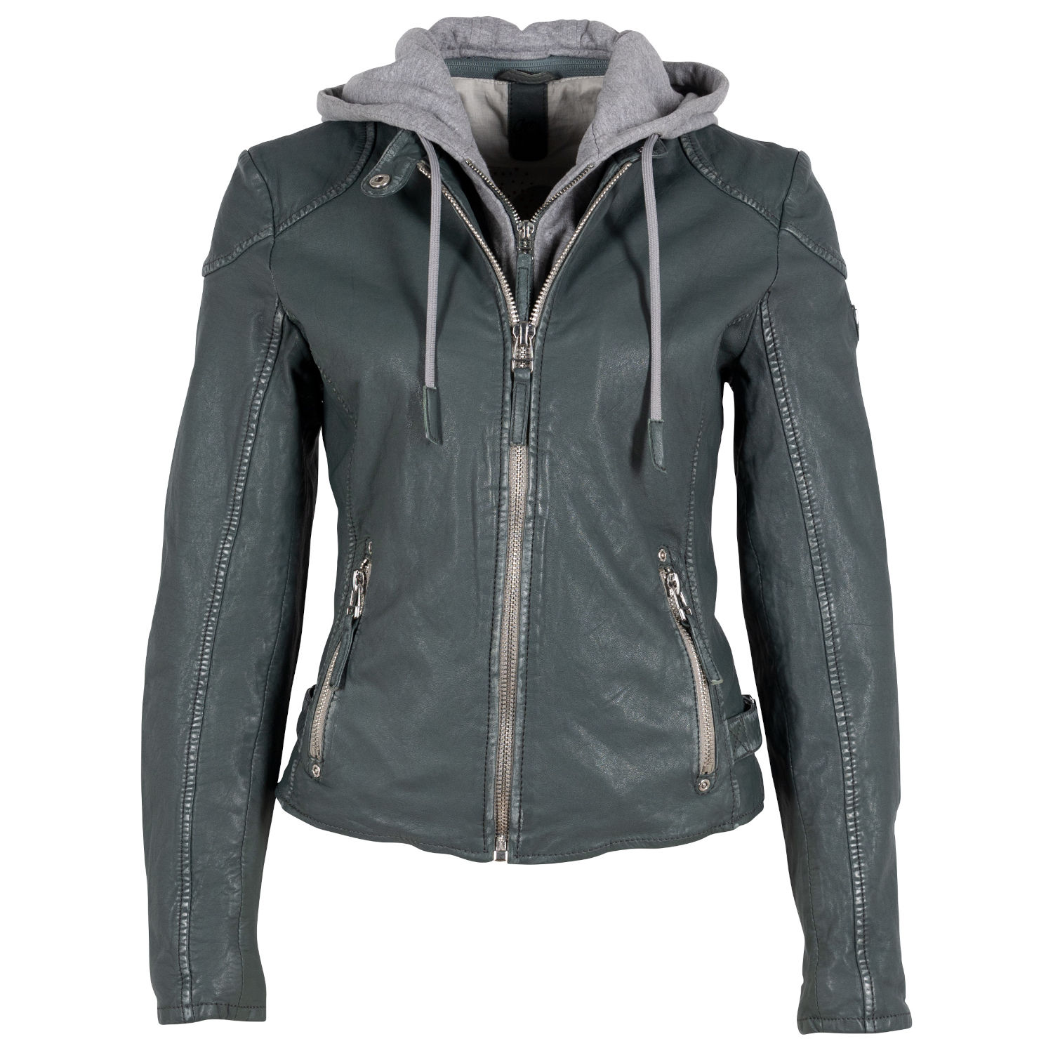 Geaca de Piele Dama Gipsy Verde GWFinja – IMBRACAMINTE