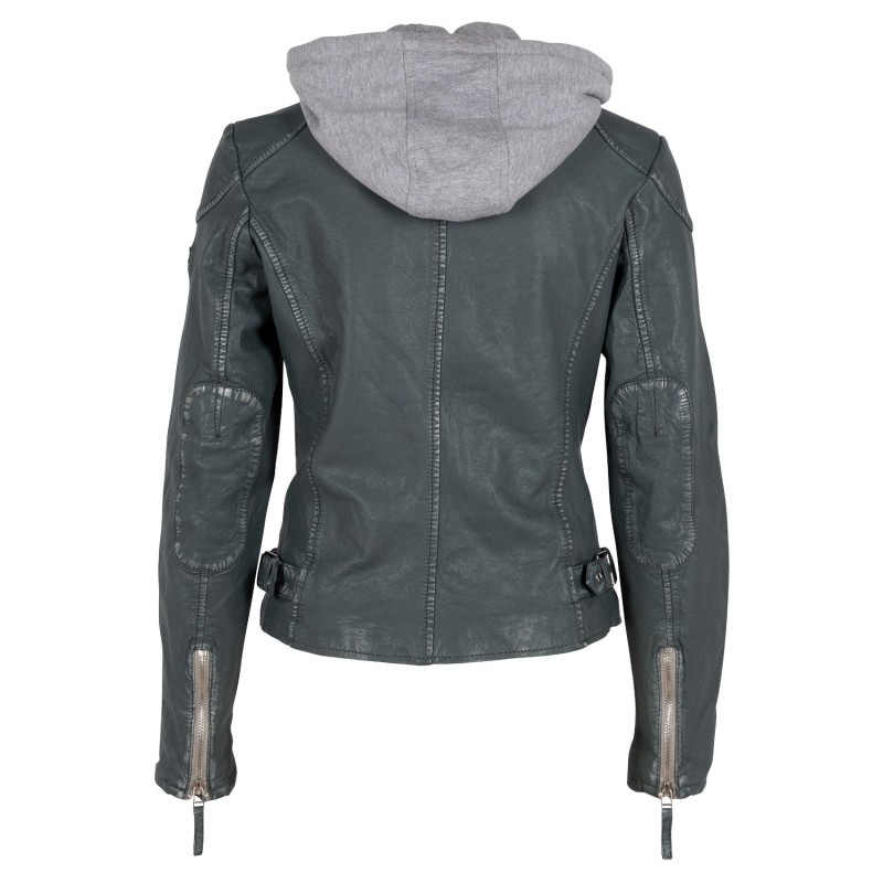 Geaca de Piele Dama Gipsy Verde GWFinja – IMBRACAMINTE