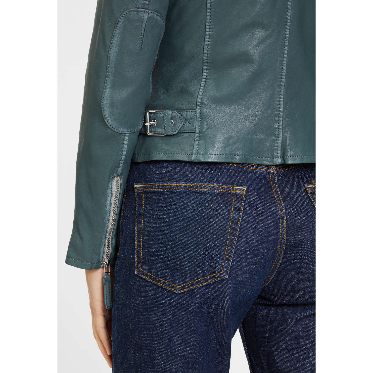 Geaca de Piele Dama Gipsy Verde GWFinja – IMBRACAMINTE