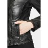 Geaca de Piele Dama Gipsy Verde Inchis GWFlori – IMBRACAMINTE