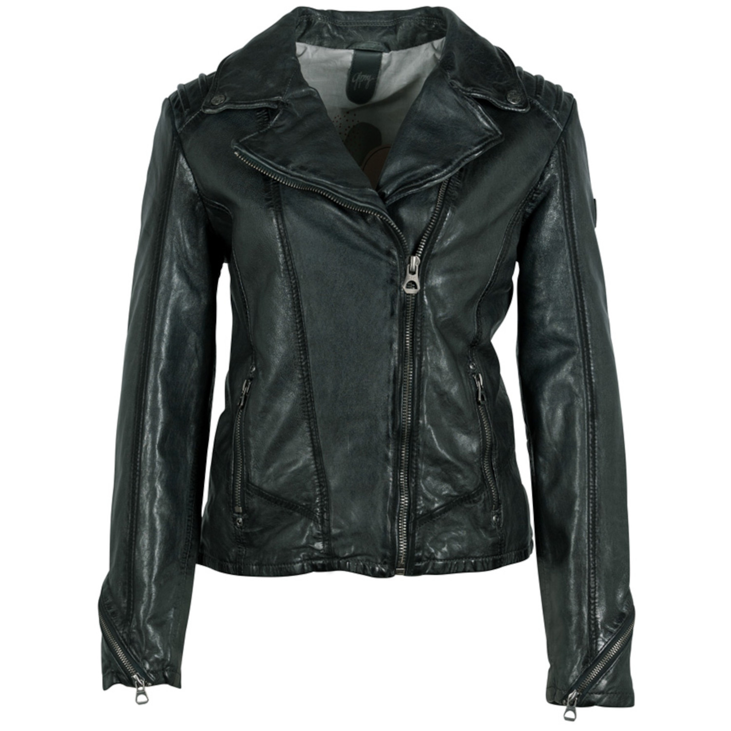 Geaca de Piele Dama Gipsy Verde Inchis GWFlori – IMBRACAMINTE Geaca de Piele Dama Gipsy Verde Inchis GWFlori – IMBRACAMINTE