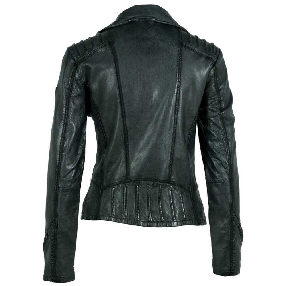 Geaca de Piele Dama Gipsy Verde Inchis GWFlori Geaca de Piele Dama Gipsy Verde Inchis GWFlori - readytowear.ro