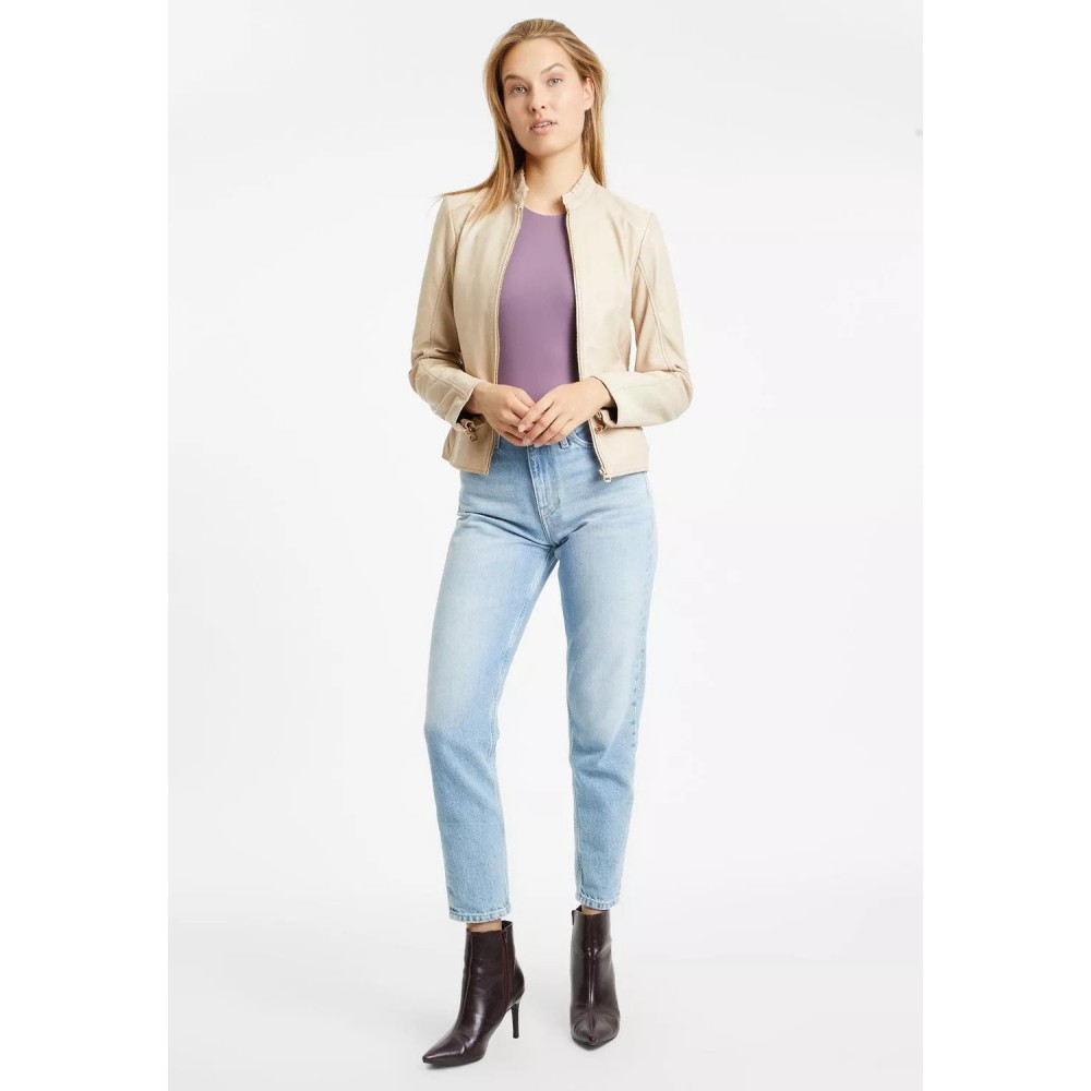Geaca de Piele Dama Gipsy Bej Deschis GWGalina Geaca de Piele Dama Gipsy Bej Deschis GWGalina - readytowear.ro
