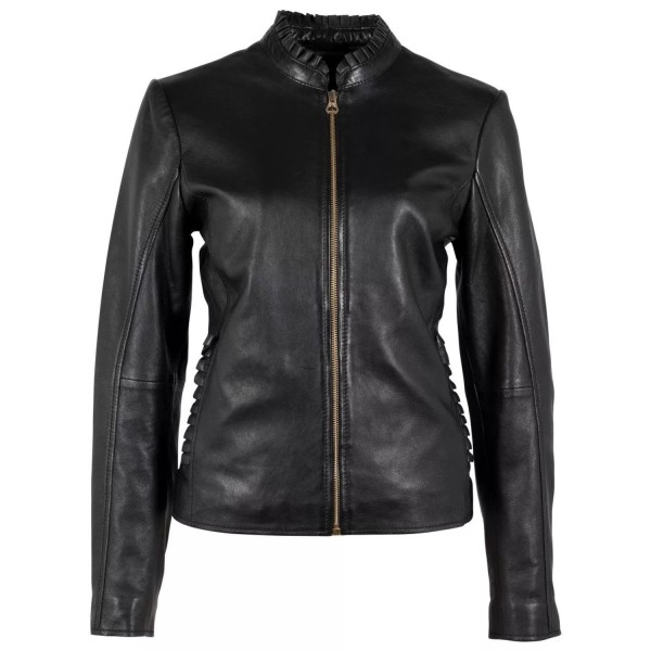 Geaca de Piele Dama Gipsy Neagra GWGalina – IMBRACAMINTE — fotografia 3