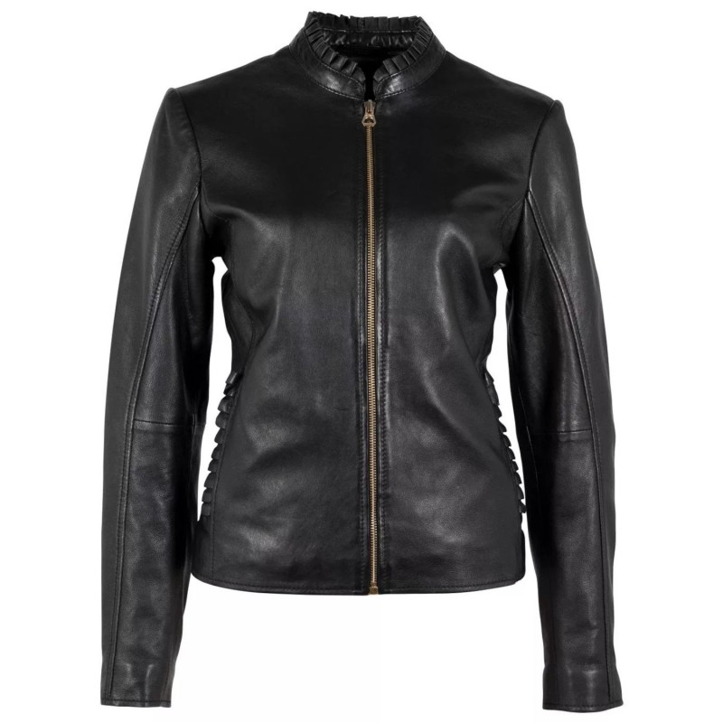 Geaca de Piele Dama Gipsy Neagra GWGalina – IMBRACAMINTE