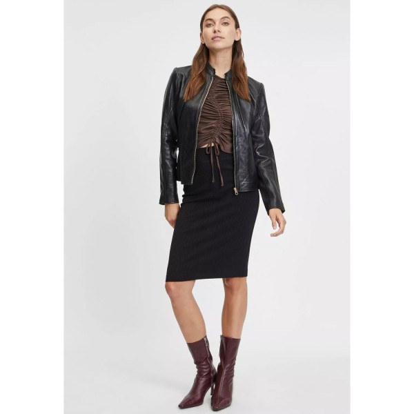 Geaca de Piele Dama Gipsy Neagra GWGalina – IMBRACAMINTE — fotografia 5