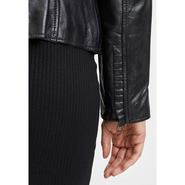 Geaca de Piele Dama Gipsy Neagra GWGalina – IMBRACAMINTE — fotografia 7