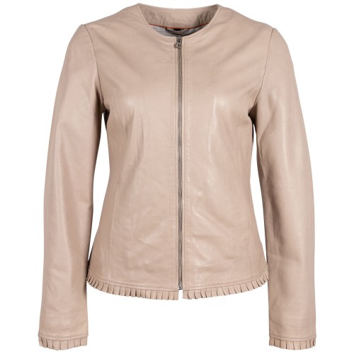 Geaca de Piele Dama Gipsy Bej Deschis GWGlenny