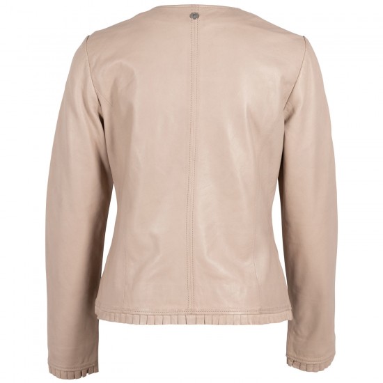 Geaca de Piele Dama Gipsy Bej Deschis GWGlenny