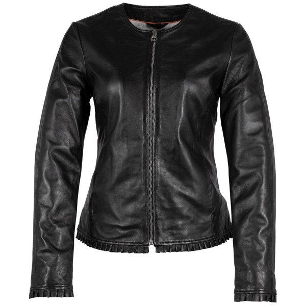 Geaca de Piele Dama Gipsy Neagra GWGlenny – Geci de Piele — fotografia 3