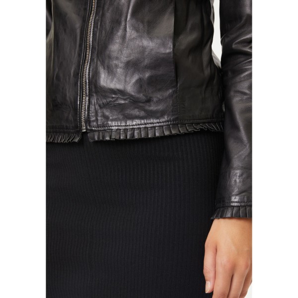 Geaca de Piele Dama Gipsy Neagra GWGlenny – Geci de Piele — fotografia 7
