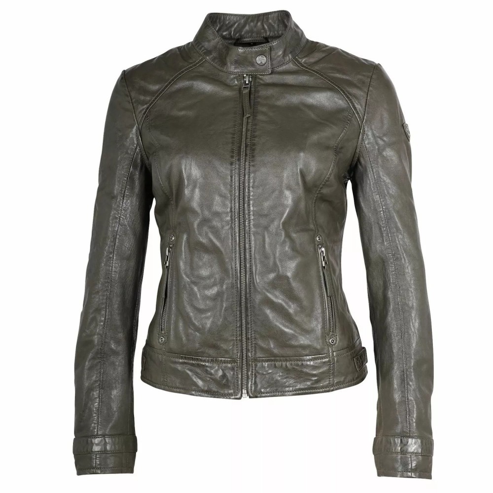 Geaca de Piele Dama Gipsy Olive GWGysa NSLVV Geaca de Piele Dama Gipsy Olive GWGysa NSLVV - readytowear.ro