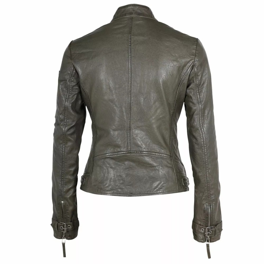 Geaca de Piele Dama Gipsy Olive GWGysa NSLVV Geaca de Piele Dama Gipsy Olive GWGysa NSLVV - readytowear.ro