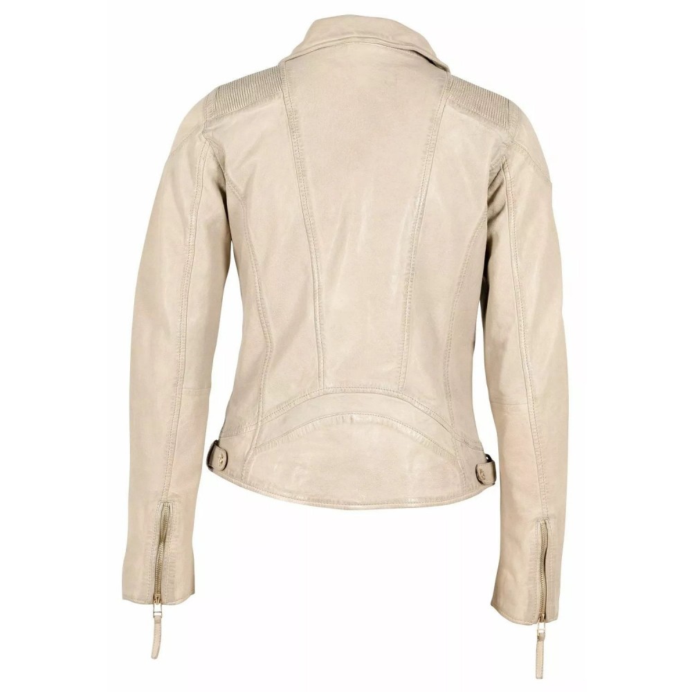 Geaca de Piele Dama Gipsy Bej Deschis GWHazil Geaca de Piele Dama Gipsy Bej Deschis GWHazil - readytowear.ro