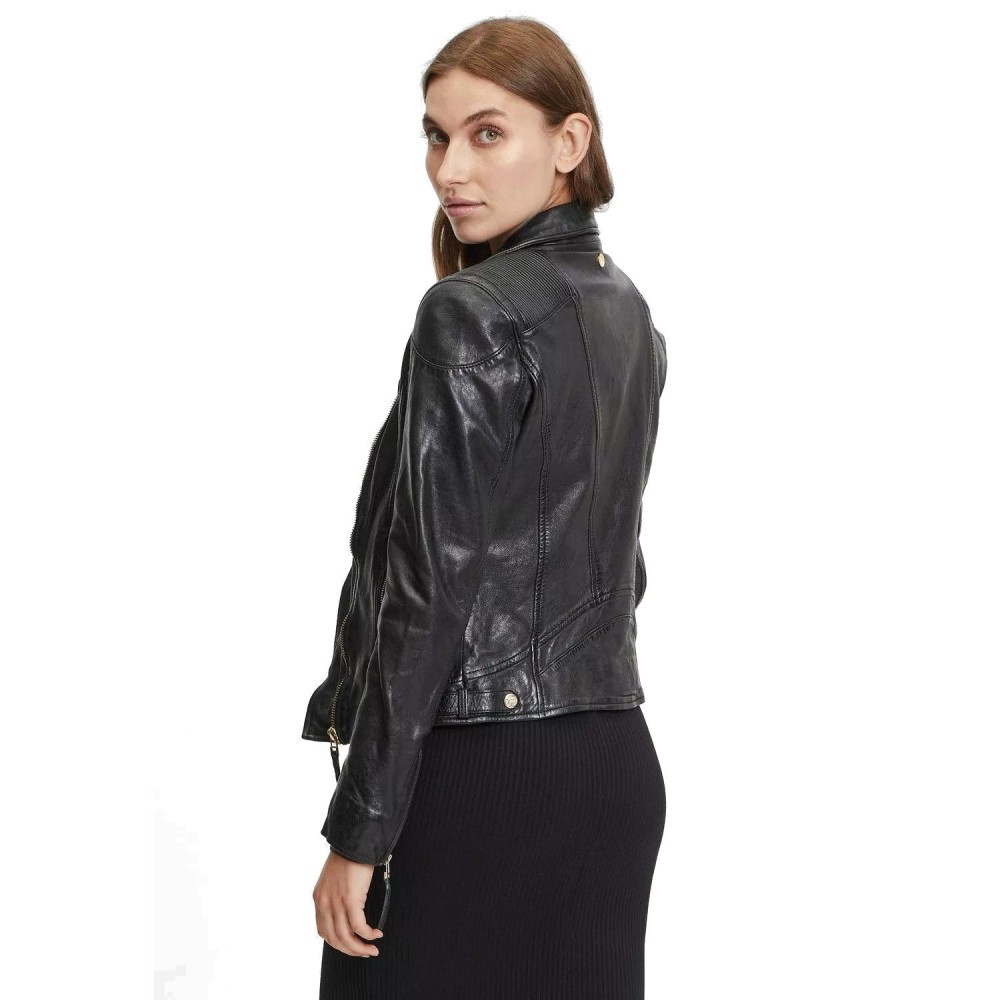 Geaca de Piele Dama Gipsy Neagra GWHazil Geaca de Piele Dama Gipsy Neagra GWHazil - readytowear.ro