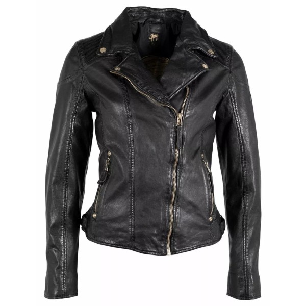Geaca de Piele Dama Gipsy Neagra GWHazil – IMBRACAMINTE — fotografia 3