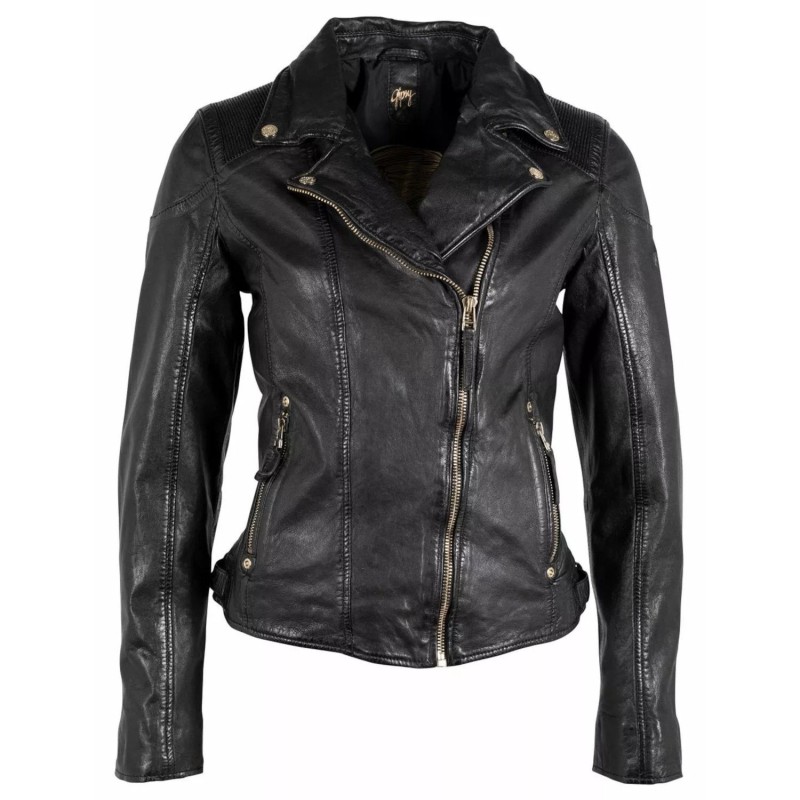 Geaca de Piele Dama Gipsy Neagra GWHazil – IMBRACAMINTE