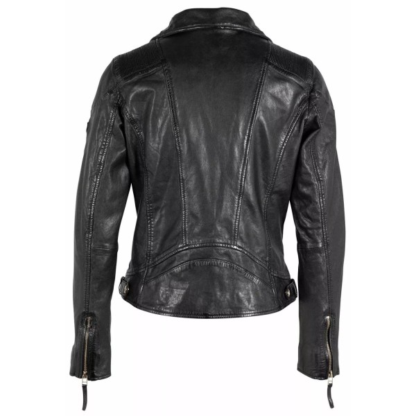 Geaca de Piele Dama Gipsy Neagra GWHazil – IMBRACAMINTE — fotografia 4